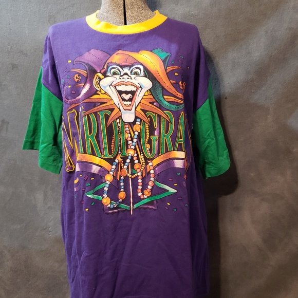 VTG Mardi Gras New Orleans single stitch t-shirt - Picture 6 of 7